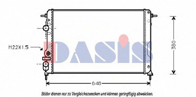 AKS DASIS 180000n -  Радиатор, охлаждение двигателя